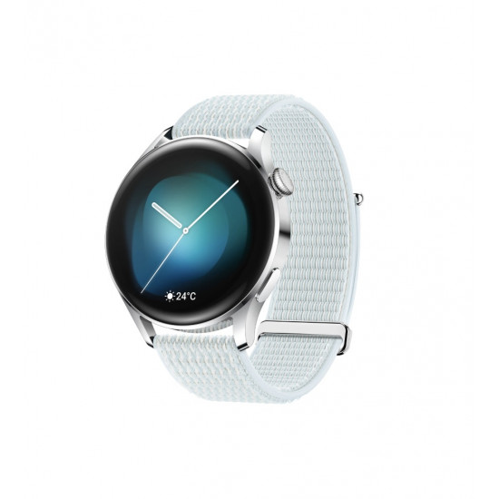 Huawei Watch 3 Fashion 46mm Silber Nylonarmband Blau image